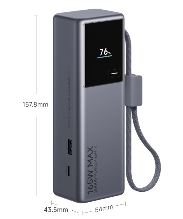 Пауэрбанк Xiaomi Power Bank with Built-in Cable 20000mAh 165W PB2165